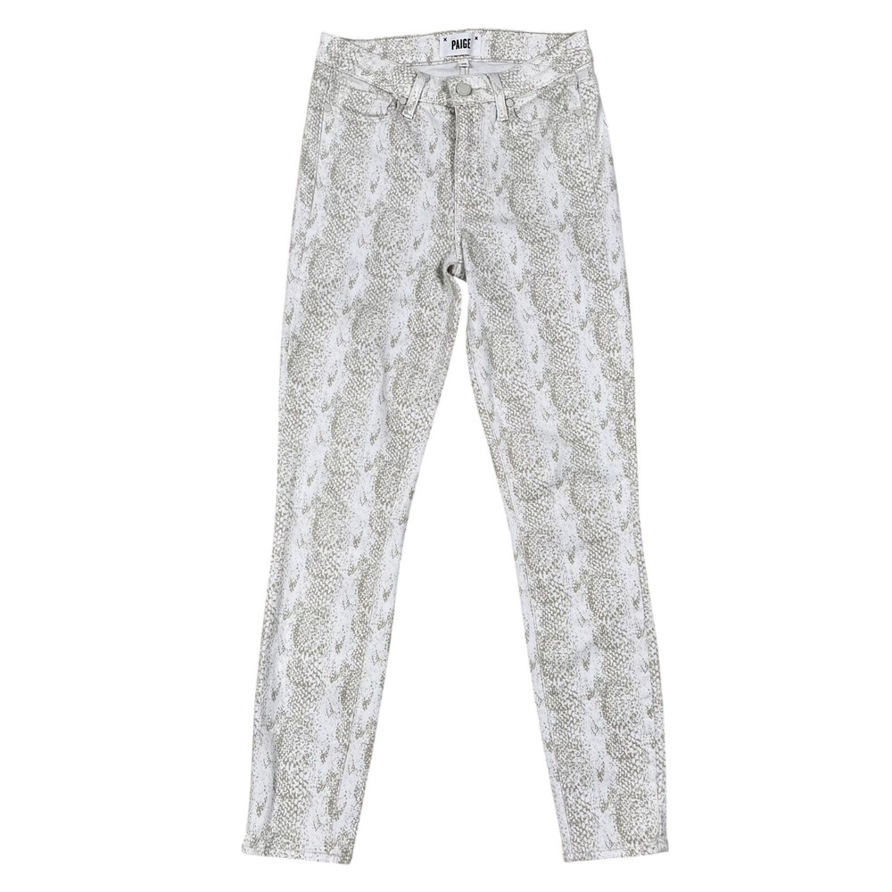 PAIGE Jeans Womens 26 Beige‎ Hoxton Ankle Sonoran Snake High Rise Skinny